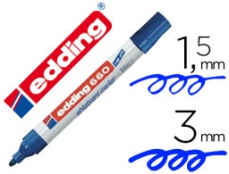 Rotulador pizarra blanca edding 660 punta redonda tinta azul